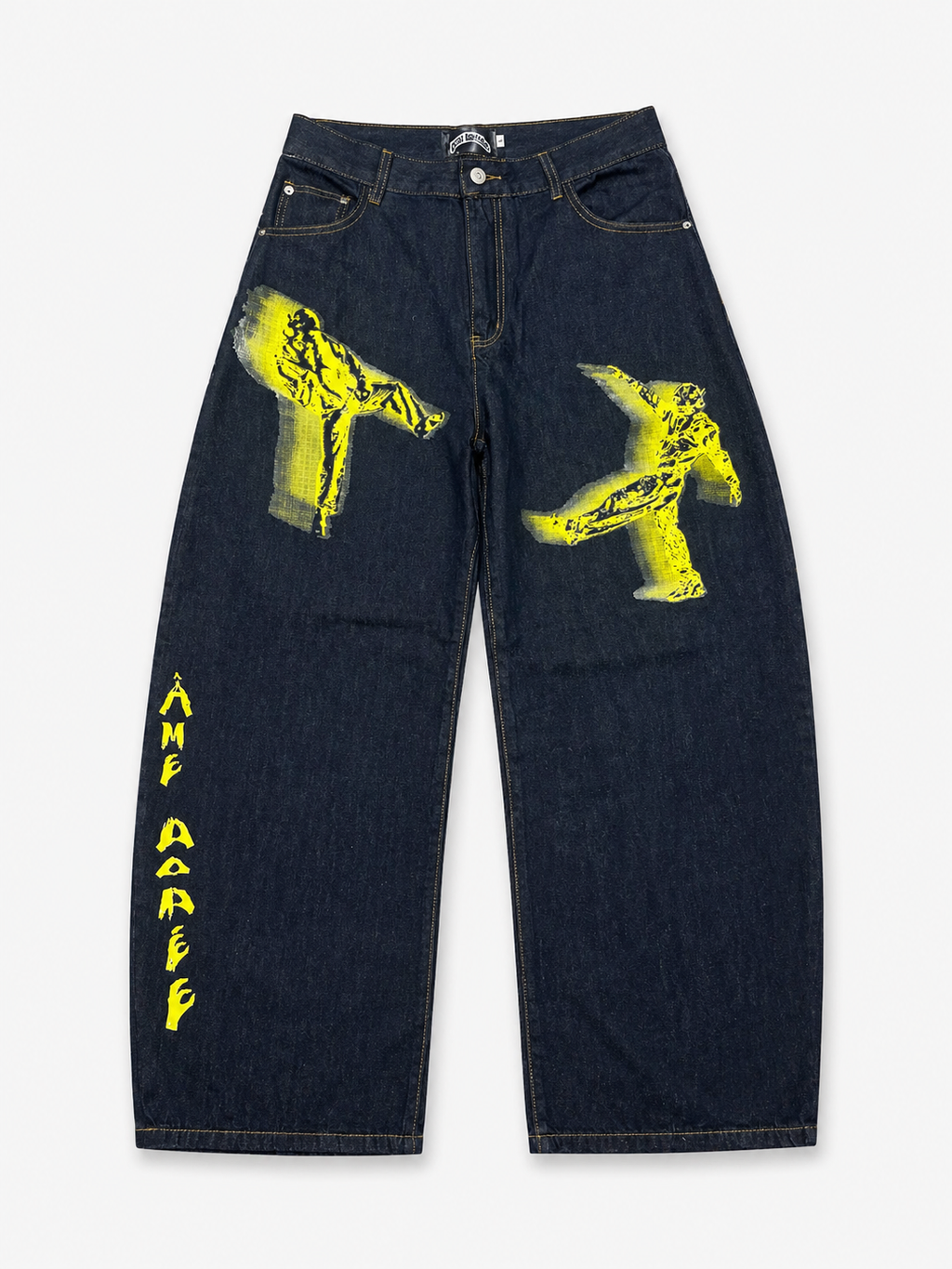 Baggy Denim Brut Yellow Characters