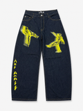 Baggy Denim Brut Yellow Characters