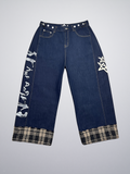 Baggy Denim Brut Ourlet