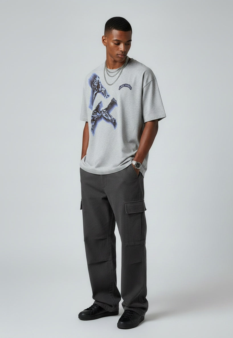 T-shirt Bleu Character "Made in Italy"