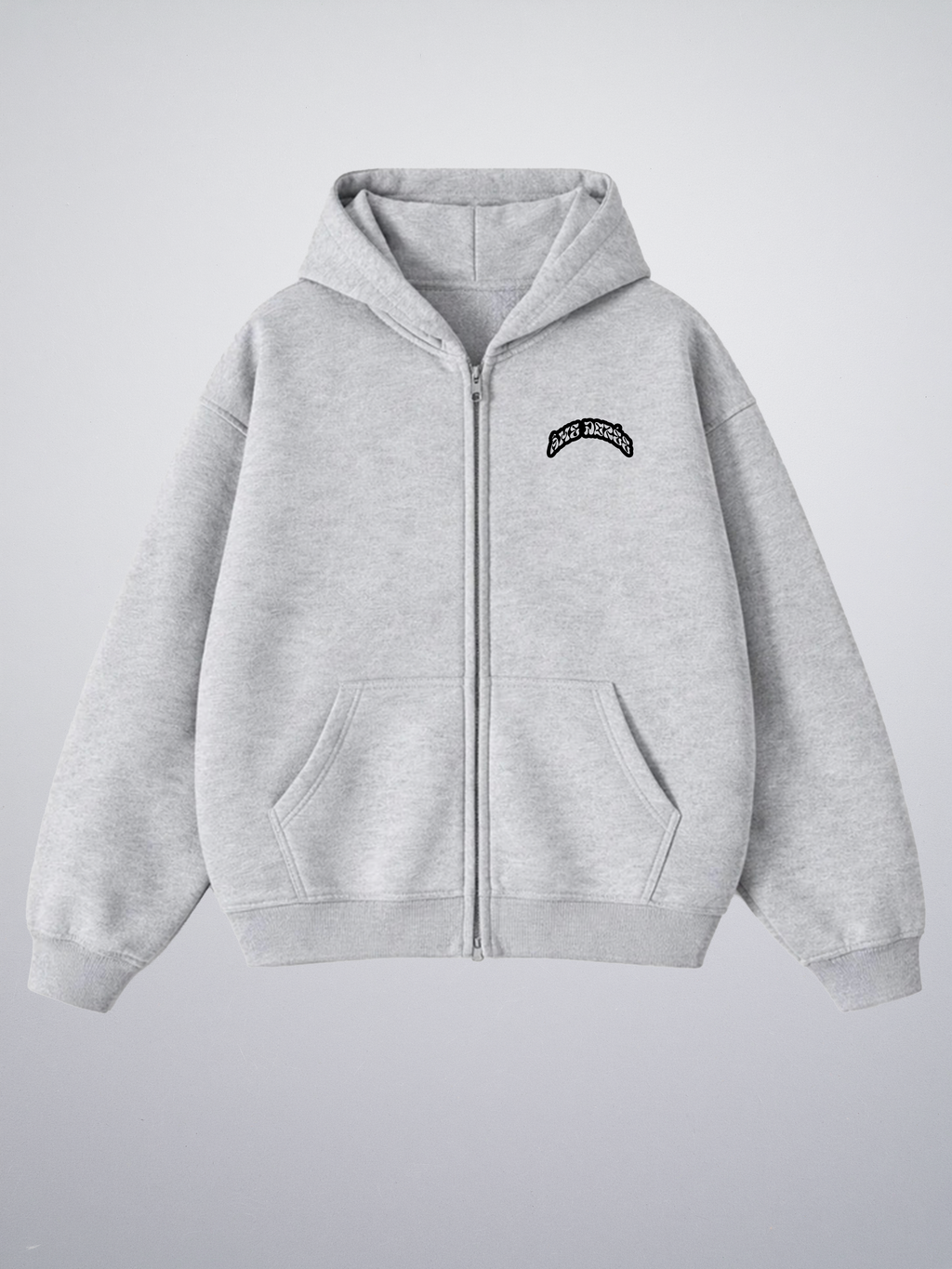 Zip Hoodie Grey "Made in Italy"