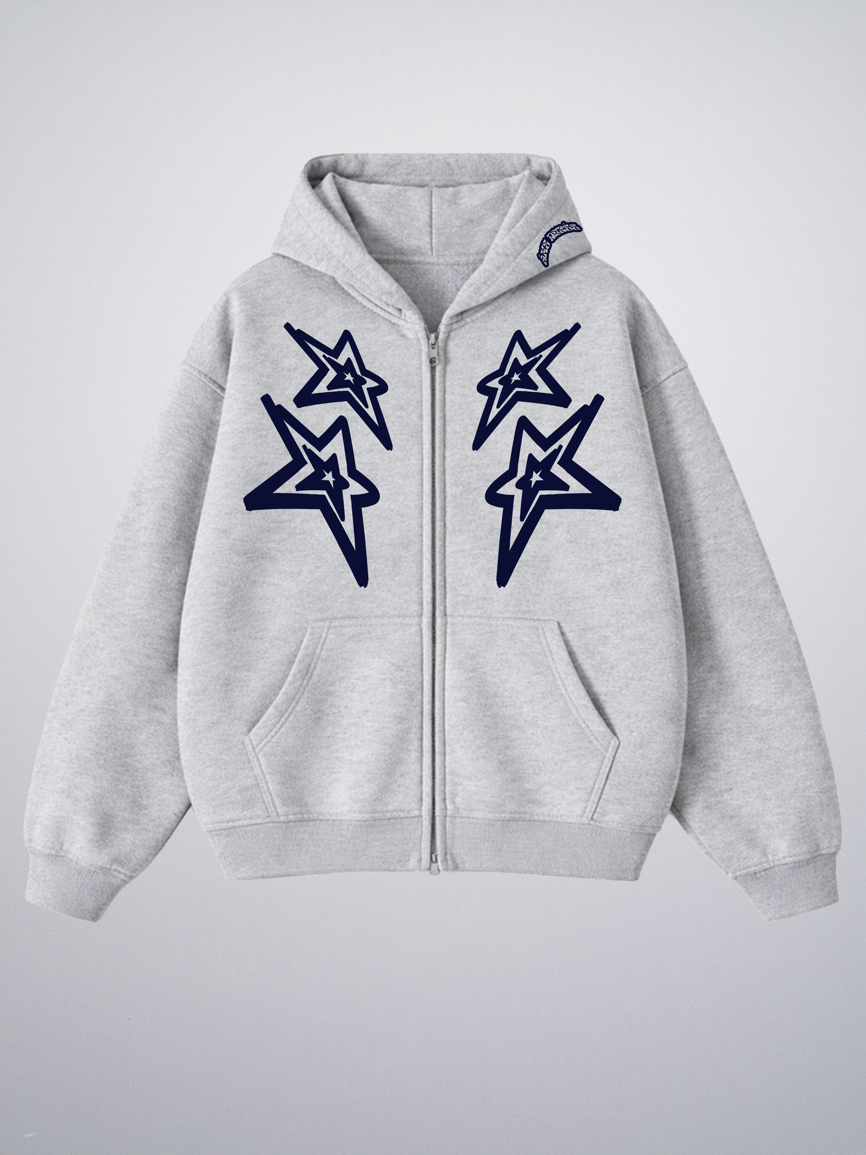 Zip Hoodie Blue Stars "Made in Italy"