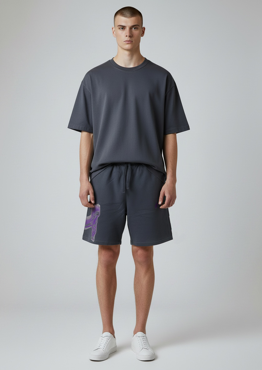Short Jogging Purple Character