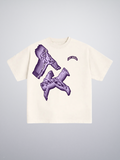 T-shirt White Pink Character "Made In Italy"