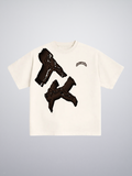 T-shirt White Brown Character "Made In Italy"