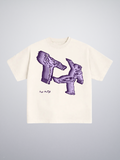 T-shirt White Pink Character "Made In Italy"