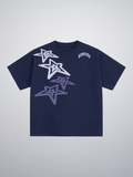 T-shirt Blue Grey Stars "Made In Italy"