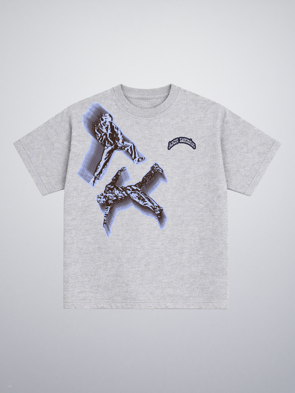T-shirt Bleu Character "Made in Italy"
