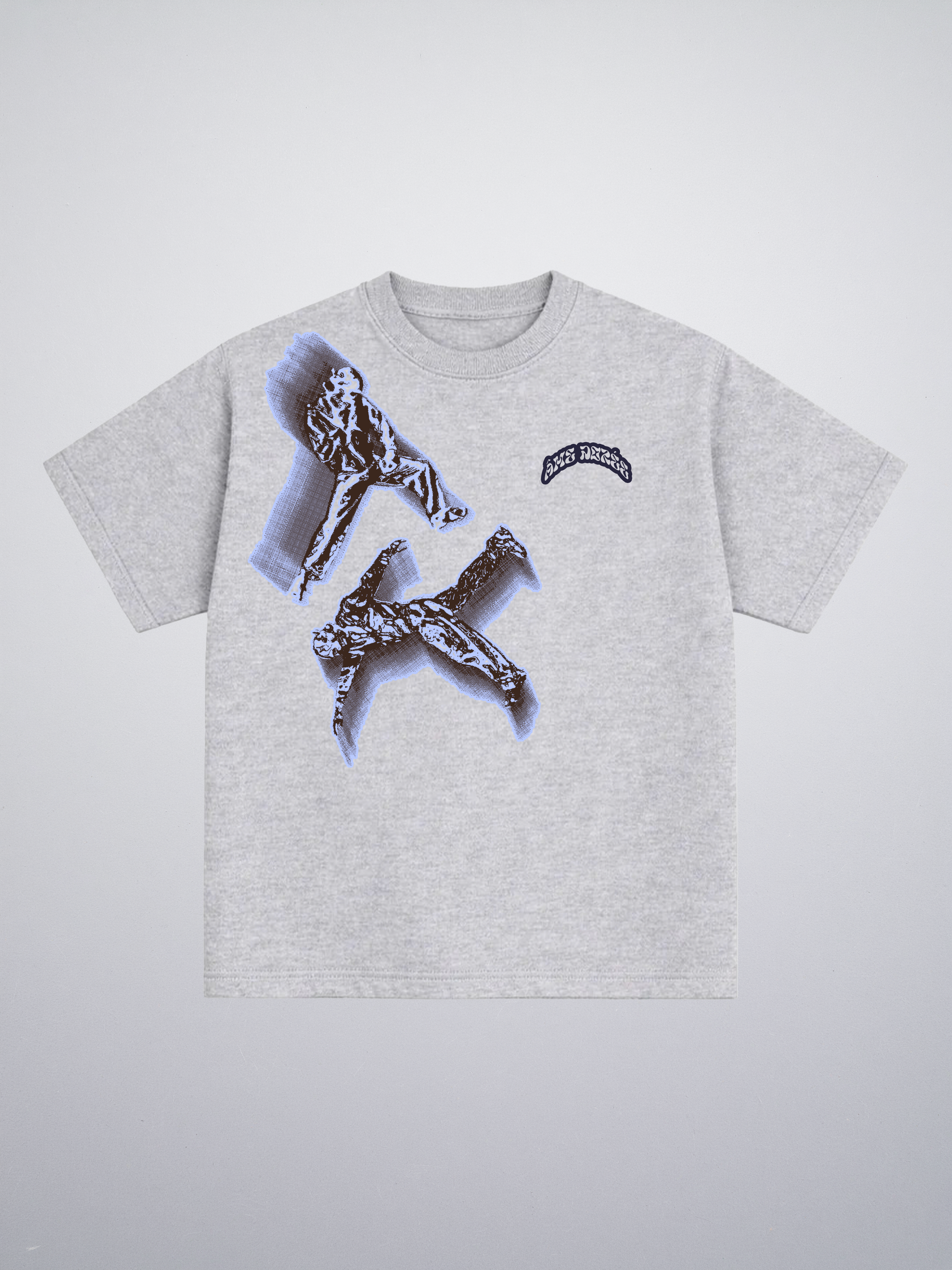 T-shirt Bleu Character "Made in Italy"