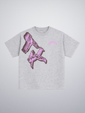 T-shirt Grey Pink Character "Made In Italy"